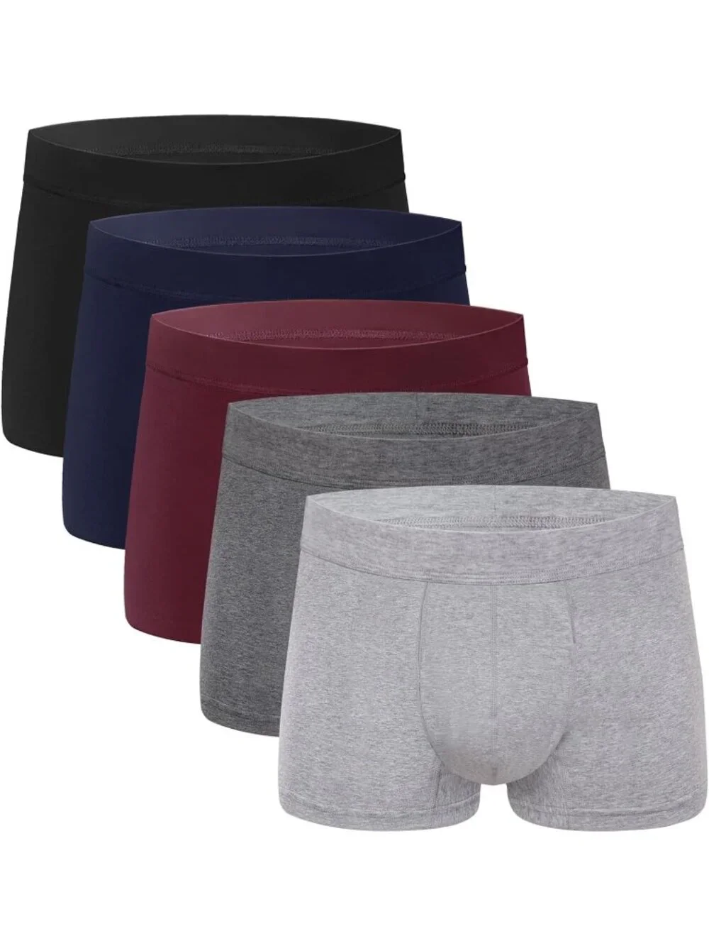AIRCUTE Men’s Washable Incontinence Underwear 5‑Pack | Large boxer brief